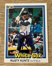 RUSTY KUNTZ SIGNED 1981 DONRUSS RC AUTOGRAPH CHICAGO WHITE SOX BASEBALL CARD