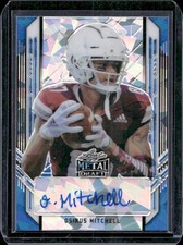 Osirus Mitchell 2021 Leaf Metal Draft Portraits Crystal Blue Auto /25 Rc