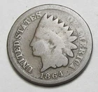 1864 BR INDIAN HEAD CENT, NICE TOUGHER COIN!!!!(A4)