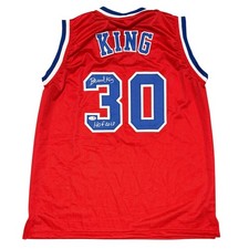 Bernard King Signed Washington Bullets Custom Jersey w/ HOF 2013 JSA Wit COA