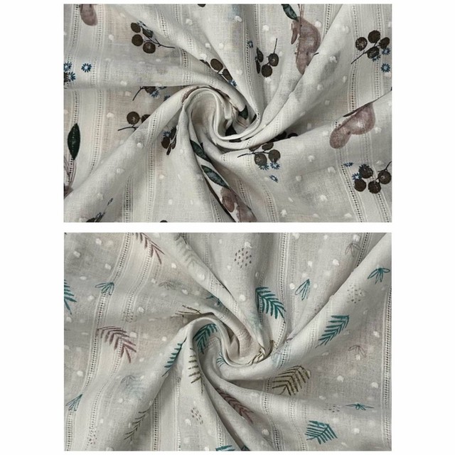 TELA DE CONFECCIÓN PLUMETI VINTAGE DOBLE GASA ALGODÓN * Dos diseños * 100% C...