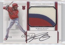 2017 National Treasures Rookie Materials Signatures /99 Roman Quinn Auto 10g1