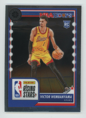 Victor Wembanyama 2023-24 Panini Hoops Premium Stock 282 Rising Stars RC B92