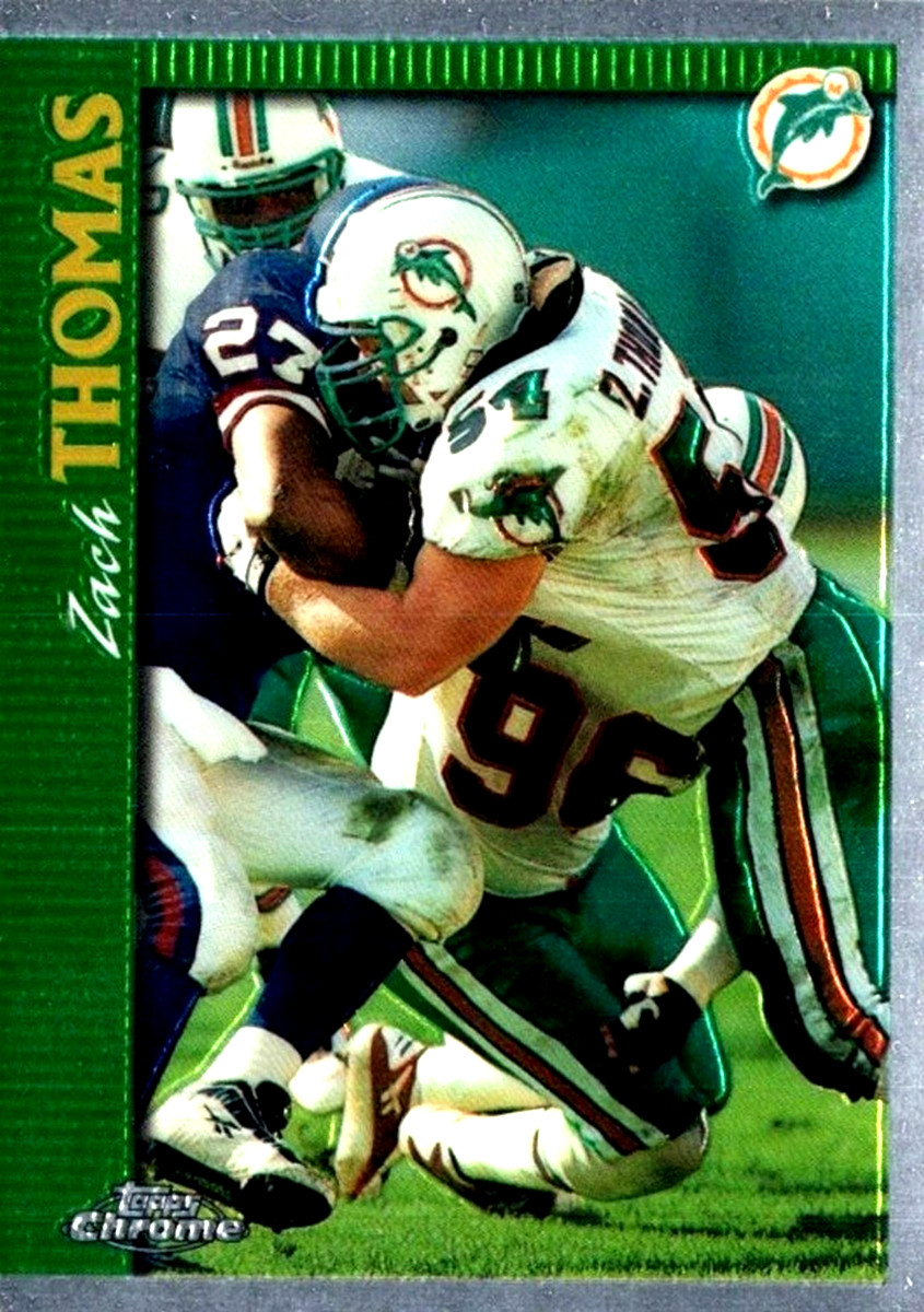 1997 Topps Chrome #135 Zach Thomas Miami Dolphins HOF