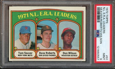 1972 Topps #91  N.L  E.R.A  Leaders MINT Tom Seaver New York Mets PSA 9 0557