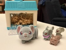 Little Live Pets Mama Surprise Minis MOUSE Set - 4 Babies w/ Carrier Toy