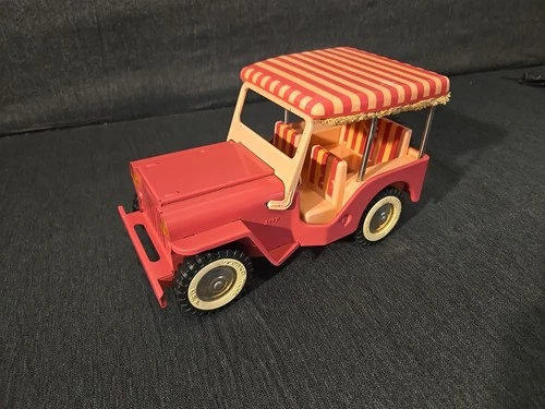 Tonka Pink Jeep Surrey in Box, #350, circa 1962 WITH BOX