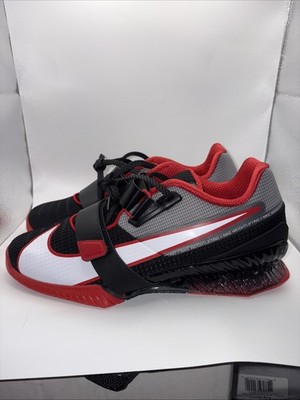 Nike Romaleos 4 Weightlifting Shoes Mens 8 Black Red CD3463-003