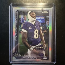 2025 Topps Chrome Lamar Jackson Image Variation #24 Football