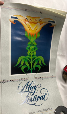 Vintage May Festival Poster 1985 Cincinnati Music Hall