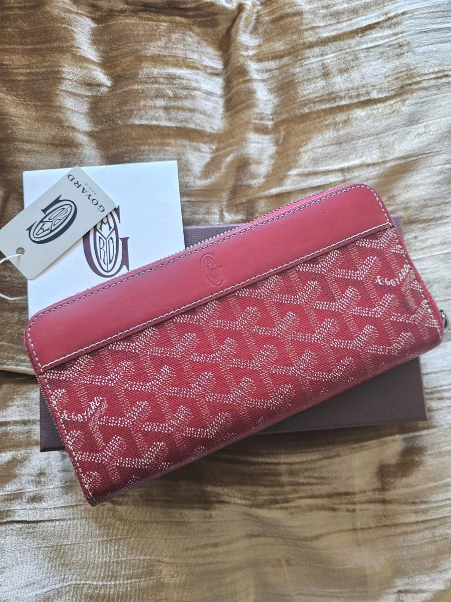 GOYARD MATIGNON GM ウォレット 長財布 GOYARD Matignon GM Wallet Red Zipped Around Long Wallet | eBay