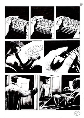 CORRADO ROI - Original Dylan Dog Table No. 383 ''Deep Black'' p. 69