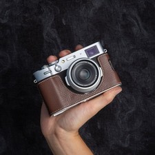 Camera Leather Case Bag Protective Base Cover Shell For Fujifilm X100vi Camera