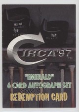 1997 Skybox Circa Emerald Auto Redemption Card Emerald Redemption #10 0qf4