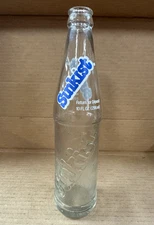 OBO Vintage 1979 Sunkist 10 oz Bottle Blue White Embossed