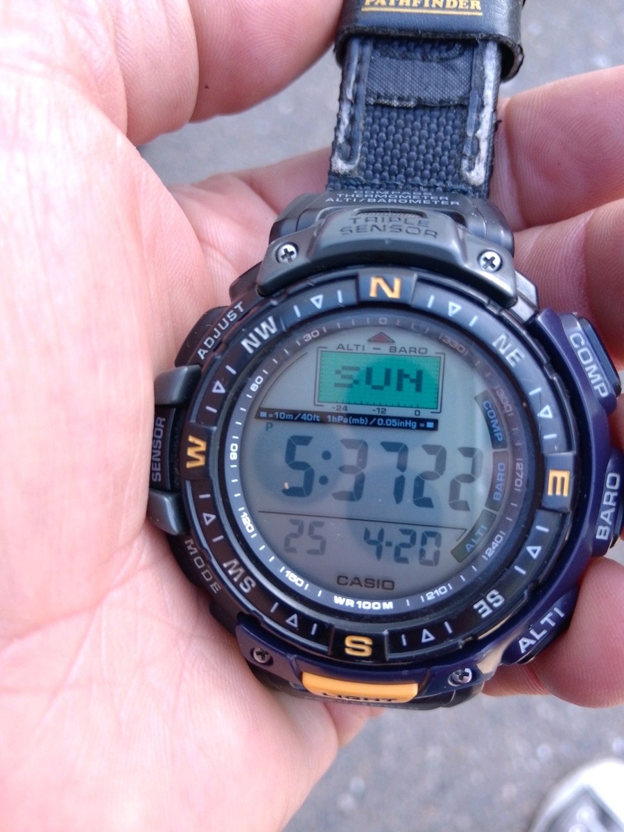 Men Casio Pathfinder Watch Triple Sensor 2271 Pag40 Baro Men Casio Pathfinder Watch Triple Sensor 2271 Pag40 Baro