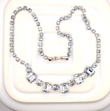 Vintage Rhinestone Bridal Necklace: Elegant Diamante Wedding Jewellery