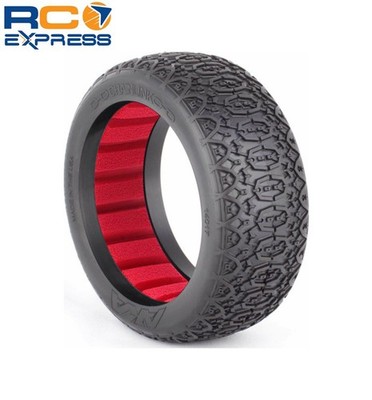 AKA Racing 1/8 Buggy Chainlink Med LW Tire w/ Red Insert 2 AKA14017ZR