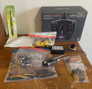 Spektrum DXe Transmitter / Receiver with servos, motor, tools, charger, & more