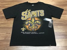 MENS L - NEW '47 Brand NFL New Orleans Saints Football T-Shirt Black
