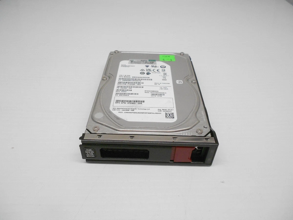 HP SAS 4TB Internal Hard Disk Drives for sale | eBay