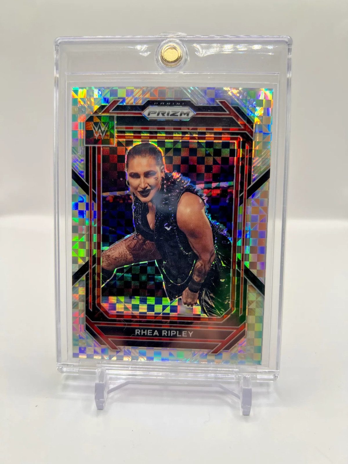 2023 Panini Prizm WWE Rhea Ripley #134 Lucky Envelopes Prizm /8