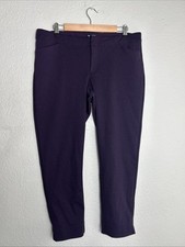 Gap Womens Size 14 Regular Burgundy Slim City Ponte Pants Polyester 34x26