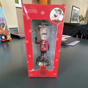 Canada Mountie Bobblehead Souvenir Figure Collectible in Box