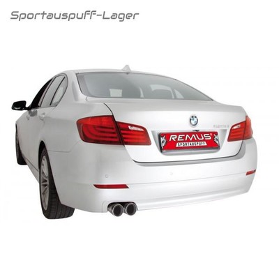 Remus Edelstahl Sportauspuff BMW 5er F10+F11 520d 523i 528i 2x84mm Carbon
