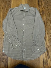Peter Millar Shirt Mens Medium Gingham Check Button Down Long Sleeve Casual