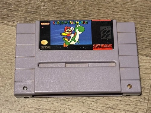 Super Mario World Super Nintendo Snes Cleaned & Tested Authentic