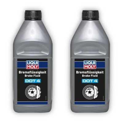 2x 1L LIQUI MOLY 21157 Bremsflüssigkeit DOT 4 Bremse Flüssigkeit Brake Fluid