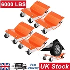 Set of 4 Car Wheel Dolly 6000 LBS Car Dollies Wheel Dollies for Moving Vehicles