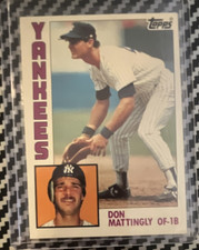 Topps 1984 Don Mattingly Rookie Base Set #8 New York Yankees Baseball Card. rookie card picture