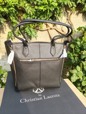 Neue Marke Damentasche '' Christian Lacroix '' Leder schwarz Mod. Madison