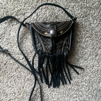 *Handmade* Original Artist Signed Handbag Made from Western Boots Brown/Black 