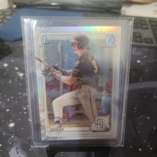 2020 Bowman Chrome Draft Refractor OWEN CAISSIE 1st Bowman RC MARLINS #BD-49