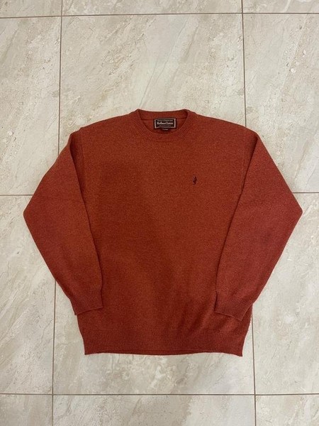 Men MCS Sweater Orange Wool 40 /L / 48