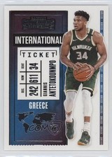 2020-21 Panini Contenders International Ticket Giannis Antetokounmpo #20 12hz