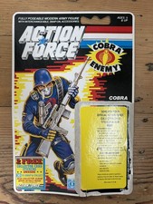 Rare Action Force 30 back Cobra Card Back Hasbro Palitoy