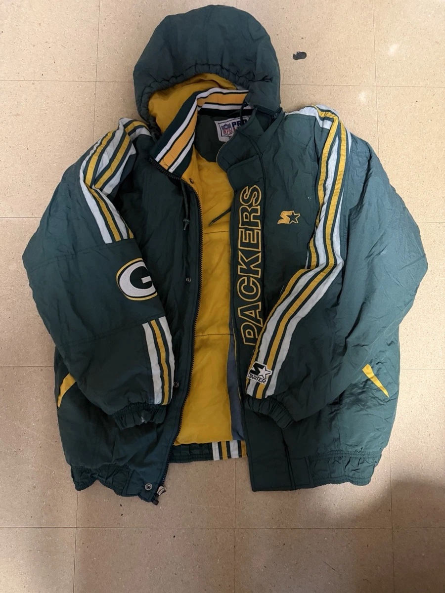 Green Bay Packers Favre 4 ウォームアップジャケット Starter Green Bay Packers NFL Jackets for sale | eBay