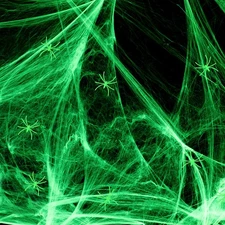 Halloween Glow in The Dark Spider Web Decorations, 700sqft Super Stretch Fake