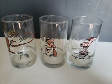 Vintage Arby's 1981 B.C. Ice Age Comic by Hart Glasses Tumbler - Set of 3