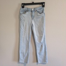 Signature by Levi Strauss Heritage High-Rise Girls 12 Reg Straight Denim Jeans