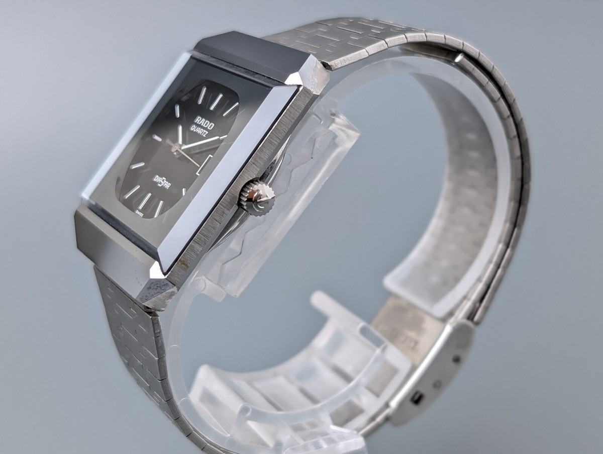 N Mint] RADO Diastar 711.0067.3N Black Dial Quartz Men's