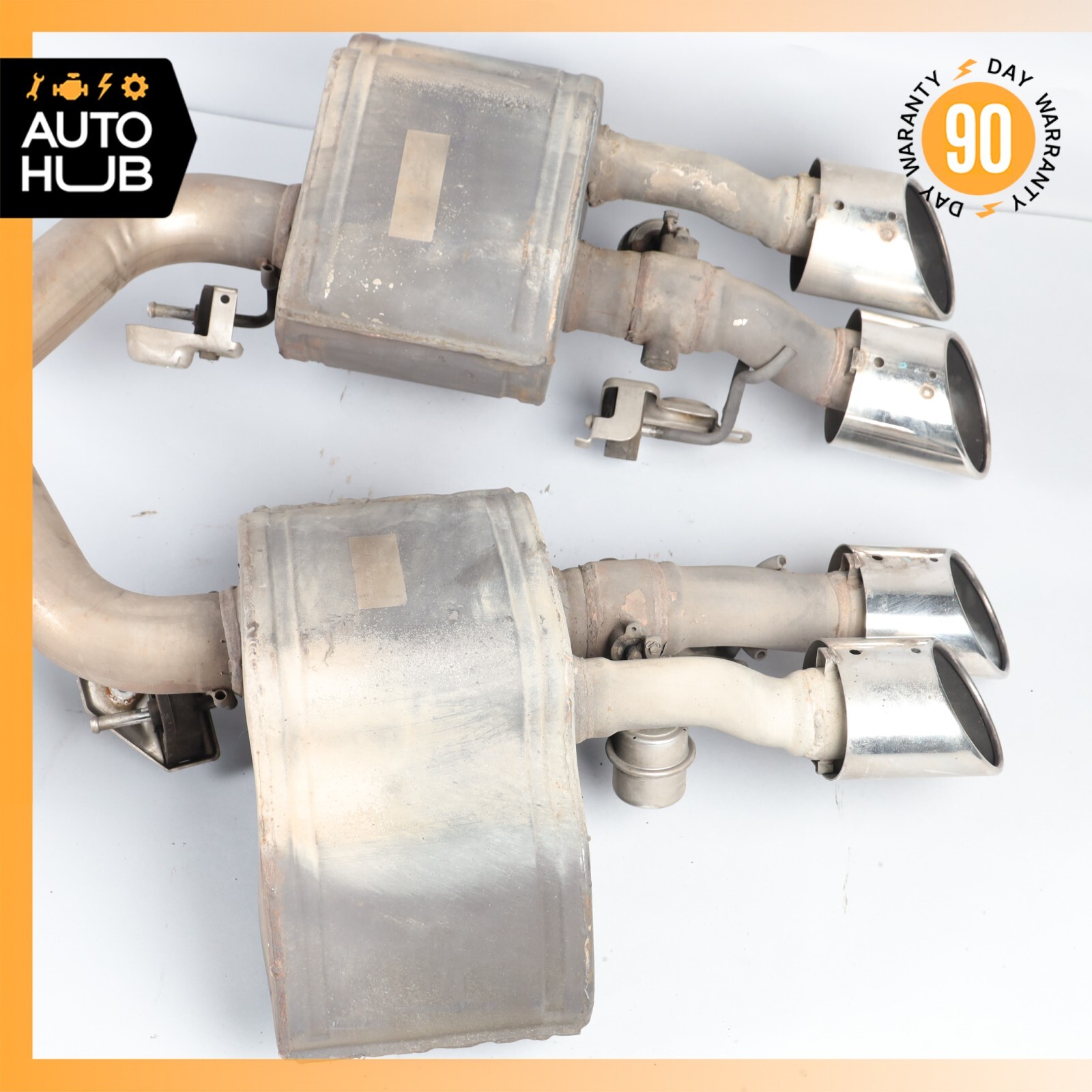 Maserati Quattroporte SQ4 M156 Exhaust Muffler Left & Right Side Set OEM 69k