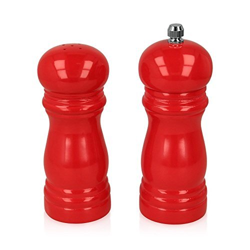 Metaltex Pepper mill-salt shaker set, rosso (L9p)