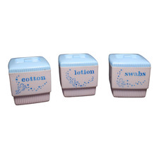 Vintage Alan Jay Clarolyte Bathroom Baby Nursery Storage Organizer Set