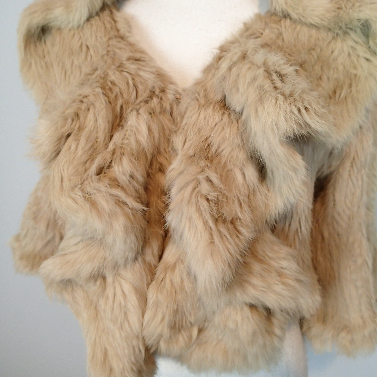 threetimes bunny fur coat オフホワイト　22 threetimes bunny fur coat コート ivory