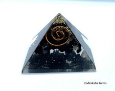 REIKI ENERGY CHARGED BLACK TOURMALINE ORGONE PYRAMID POWERFUL ENERGY GENERATOR
